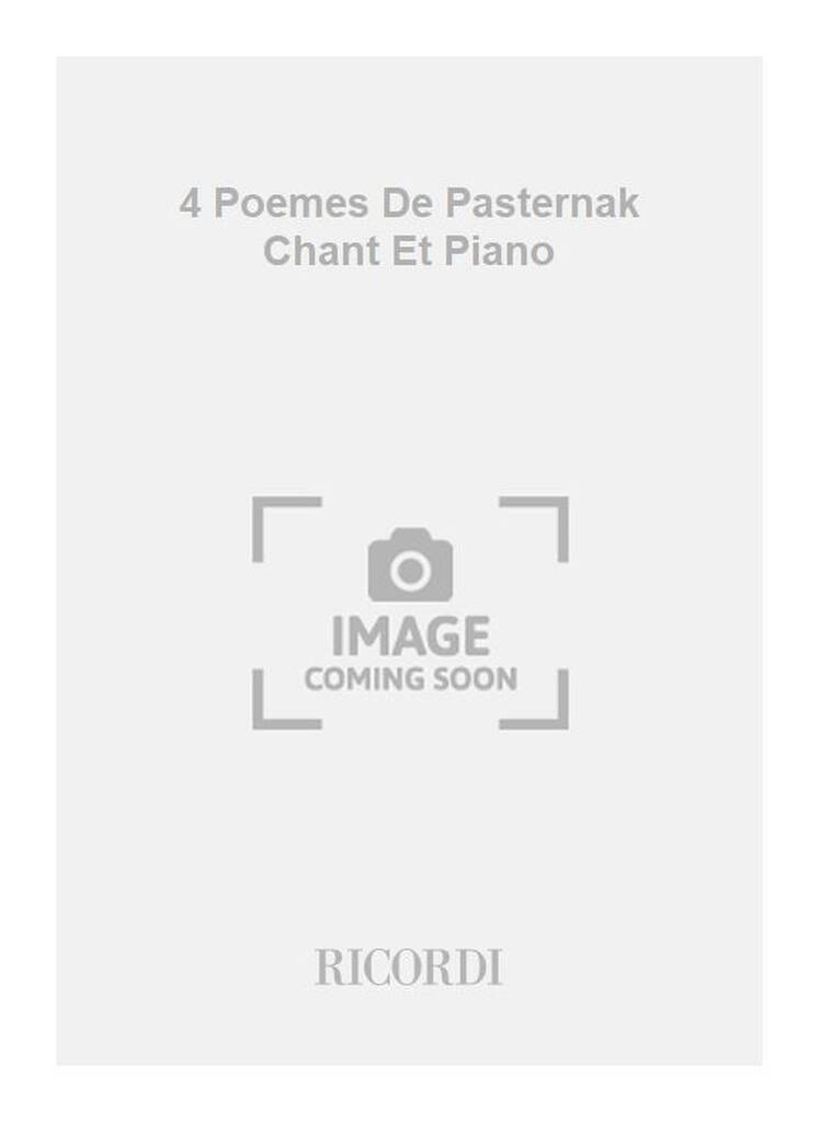 4 Poemes De Pasternak Chant Et Piano
